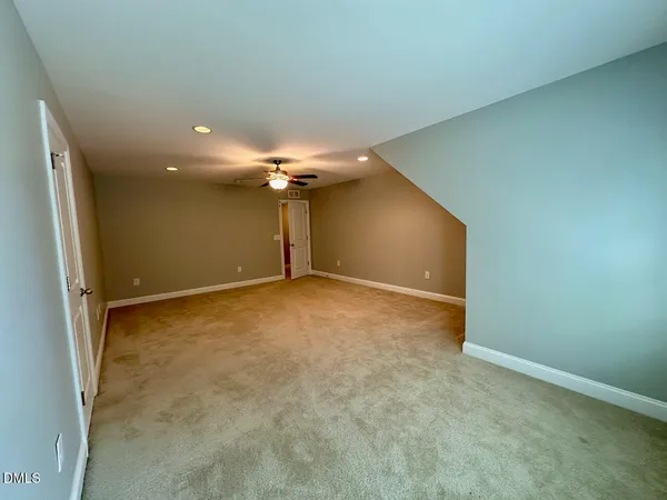 an empty room with a outdoor space