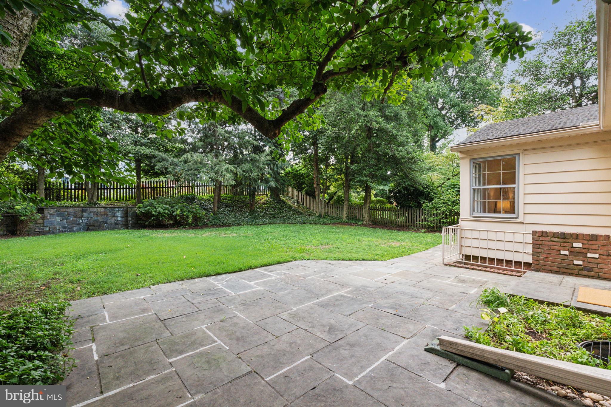 5910 Overlea Road Bethesda, MD 20816 - Photo 45 of 50 Stone Patio & Fenced Yard