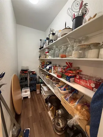 a room with storage and utility