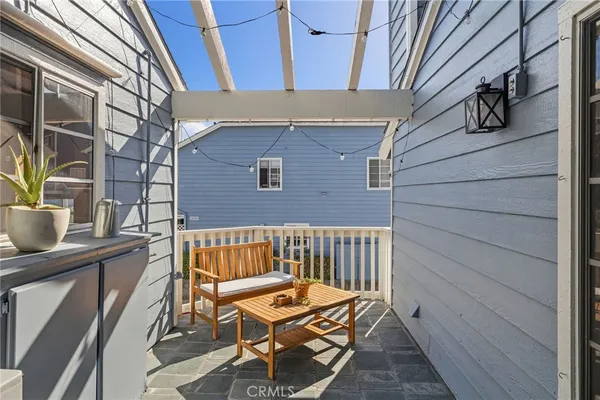 a view of outdoor space with seating area