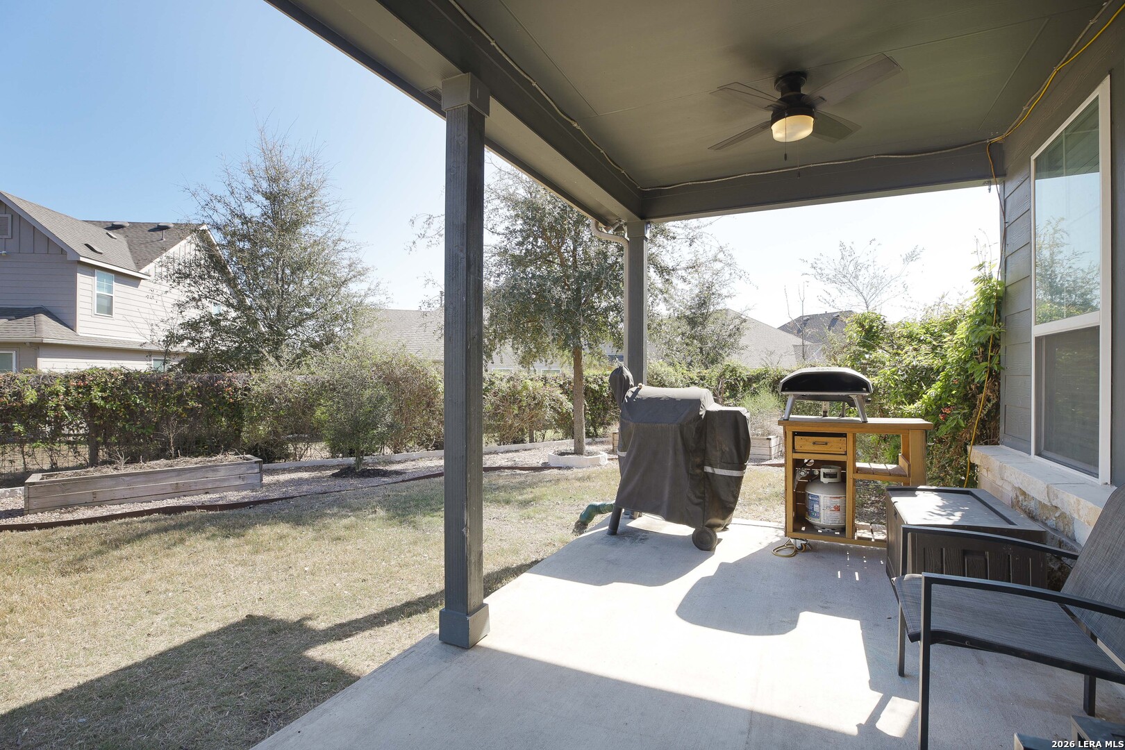 11638 Chalk Stem Schertz, TX 78154 - Photo 34 of 37 a view of a porch with furniture and a yard