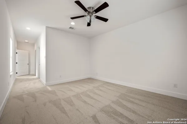 a view of an empty room