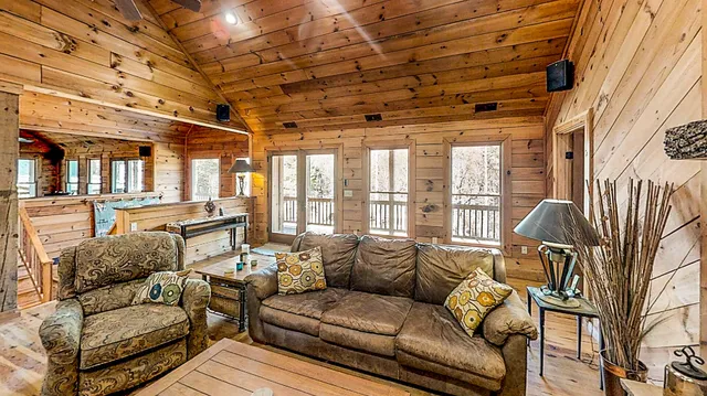 a view of a door with a street sign on the wall