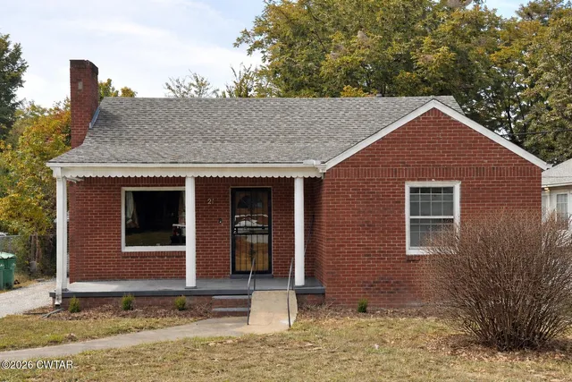 a front view of a house