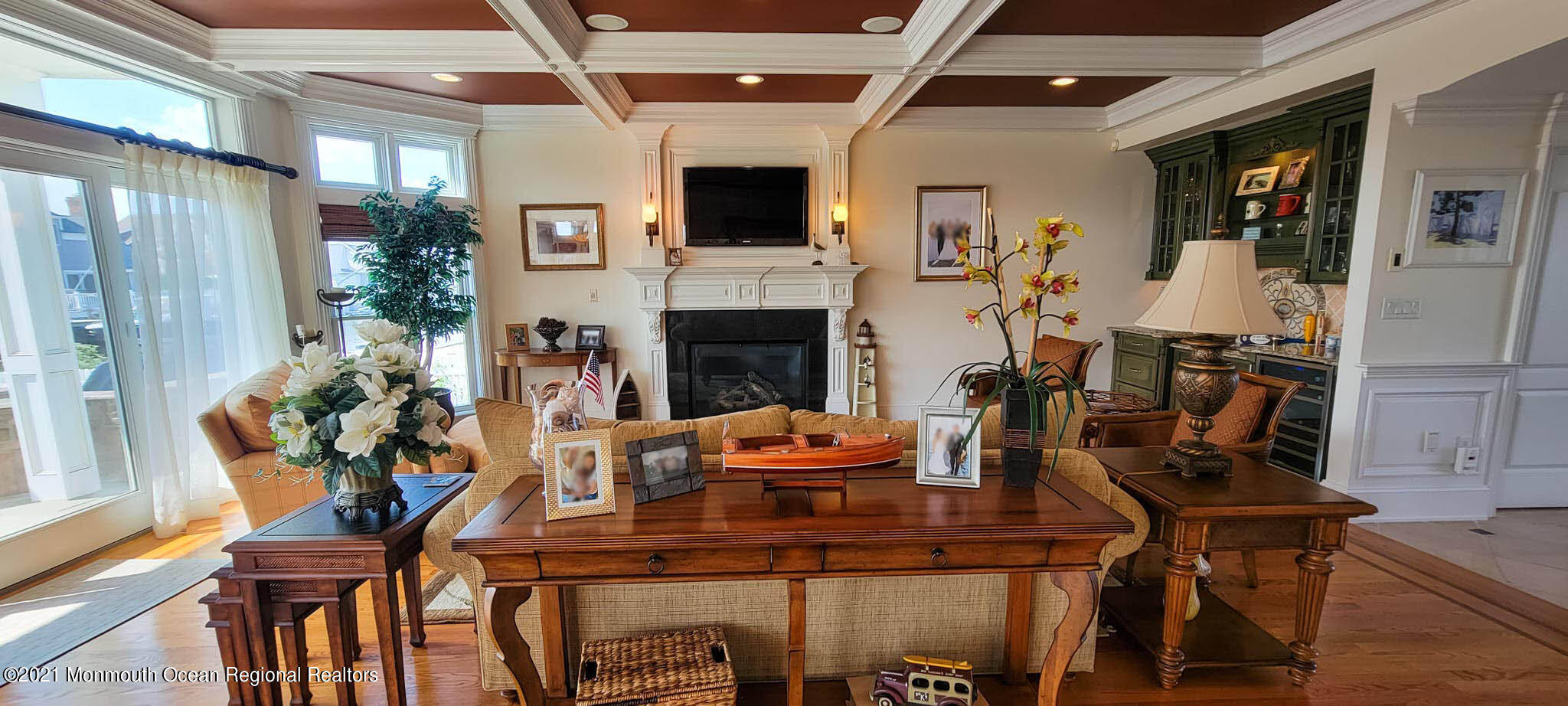 203 Ketch Road Mantoloking, NJ 08738 - Photo 18 of 88 a view of a dining room with furniture and wooden floor