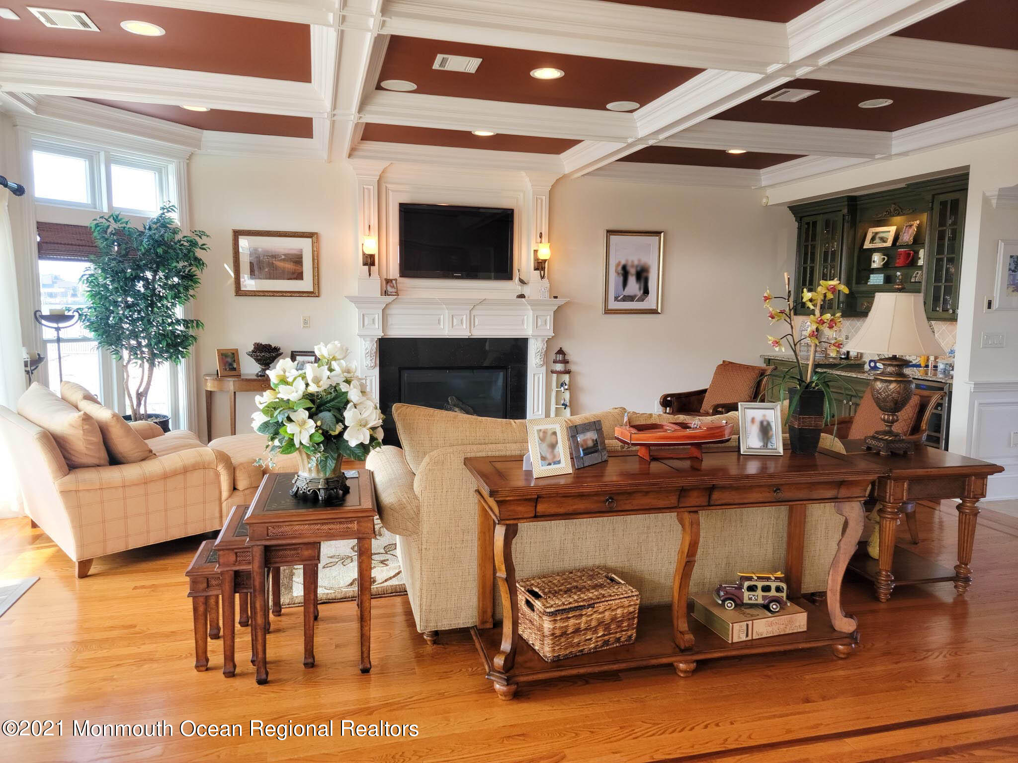 203 Ketch Road Mantoloking, NJ 08738 - Photo 22 of 88 a living room with furniture and a fireplace