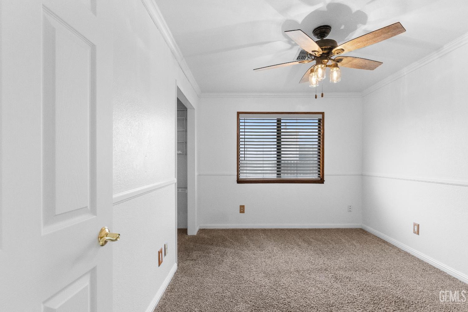 Undisclosed Address Tehachapi, CA 93561 - Photo 20 of 38 an empty room with a window and a fan