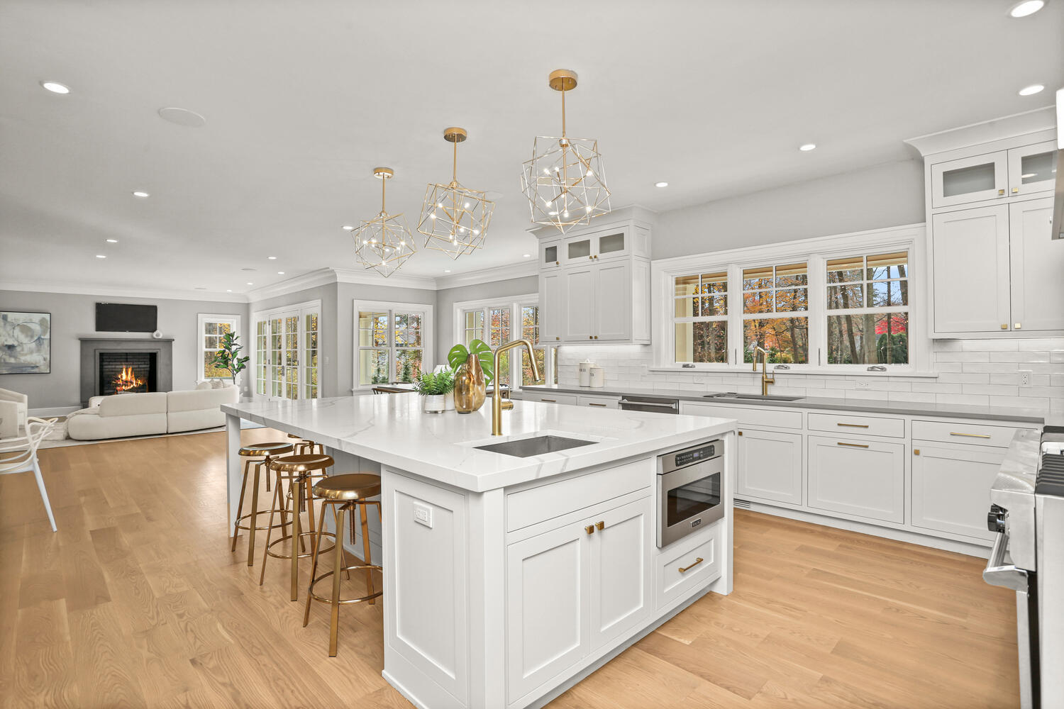 24 Country Club Road New Canaan, CT 06840 - Photo 14 of 43 a kitchen with stainless steel appliances granite countertop a sink and cabinets