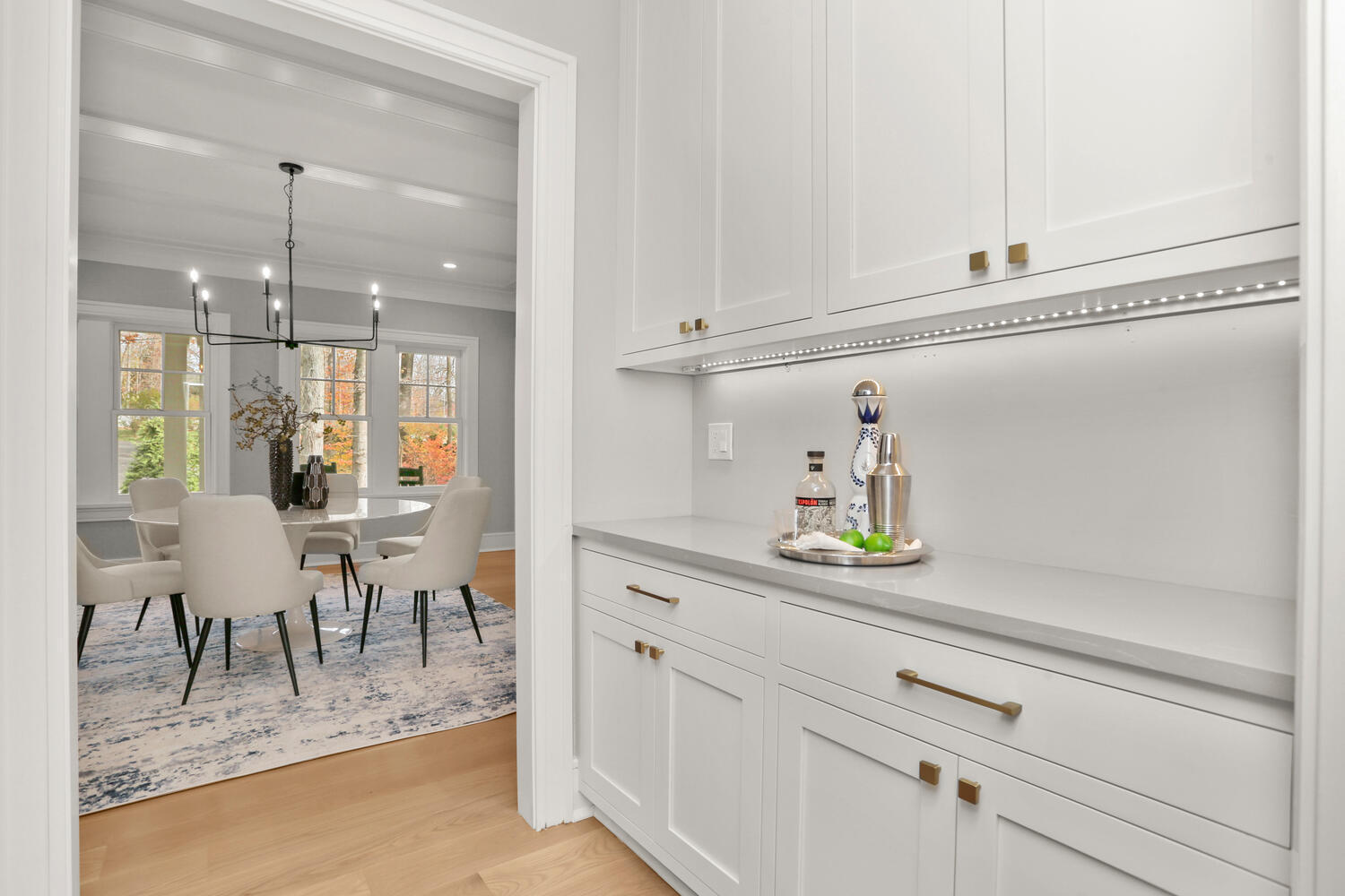 24 Country Club Road New Canaan, CT 06840 - Photo 23 of 43 a view with dining table and chairs