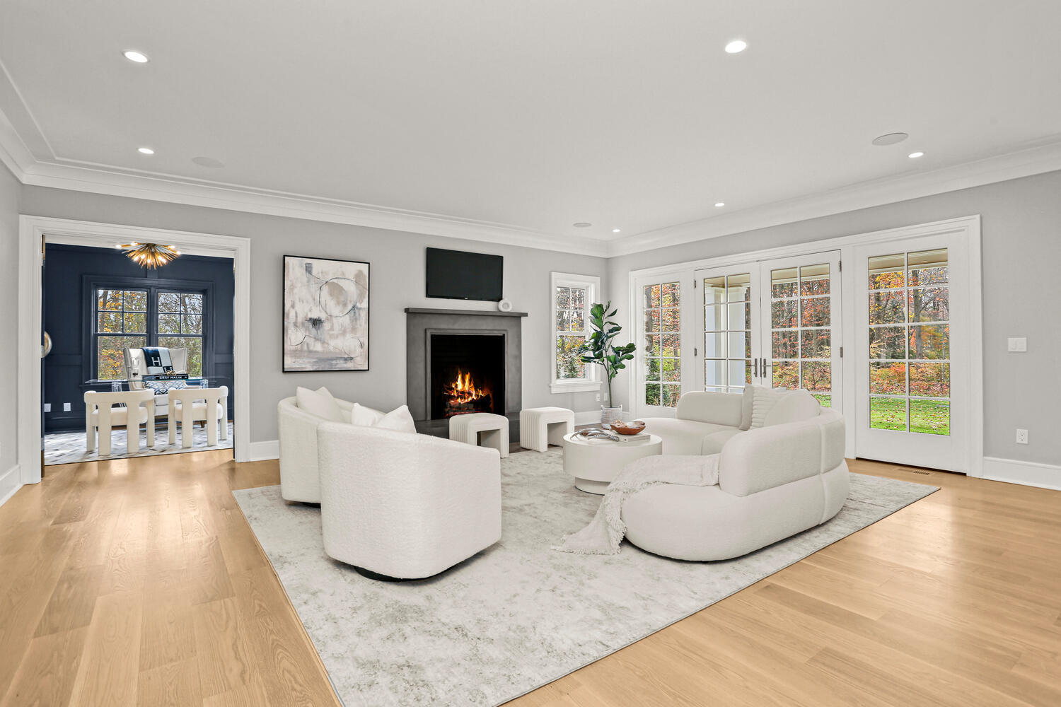 24 Country Club Road New Canaan, CT 06840 - Photo 10 of 43 a living room with furniture and a fireplace