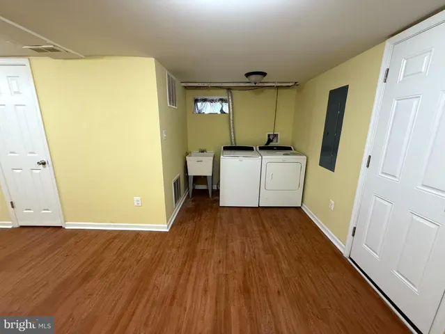 a backyard of a house with seating space