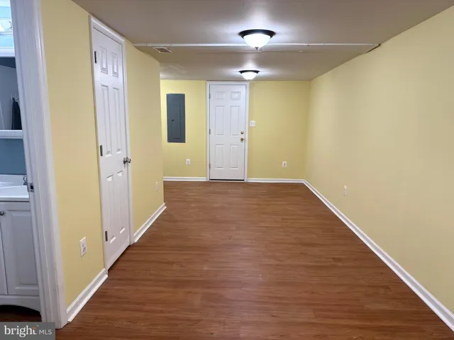 a view of deck with wooden floor and outdoor seating