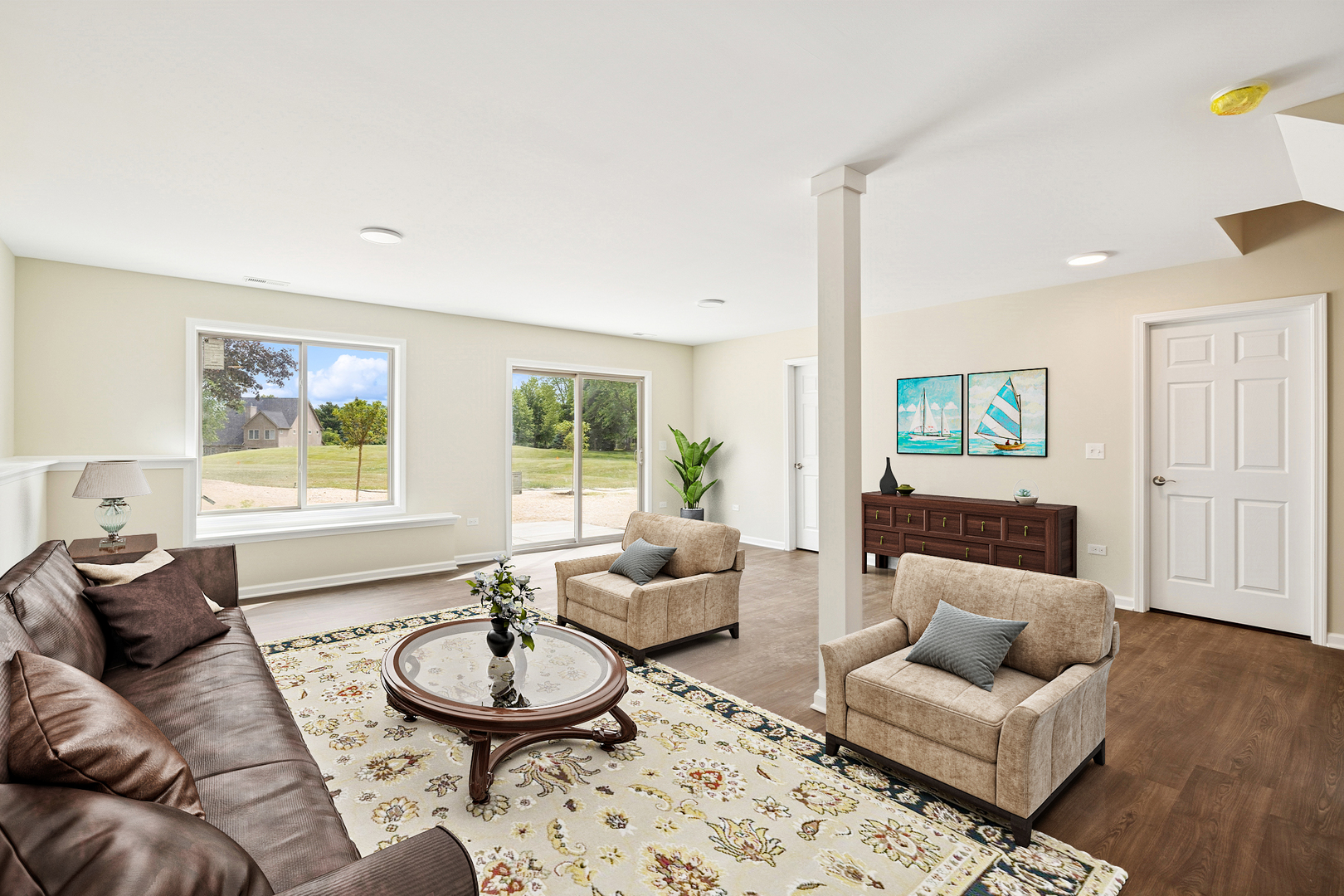 5912 Prairie Ridge Road Crystal Lake, IL 60014 - Photo 5 of 23 a living room with furniture and a large window
