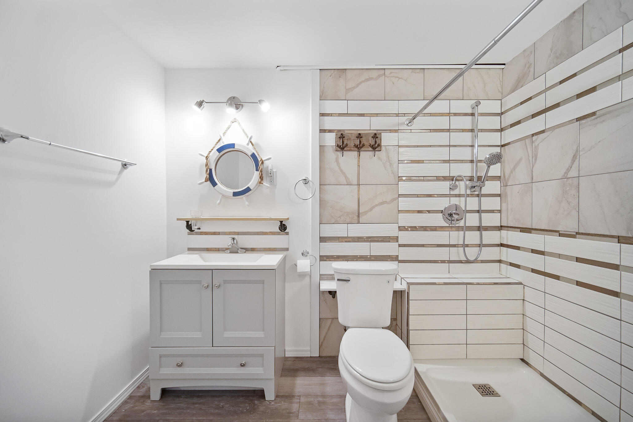 5203 Vasa Terrace Lowell, IN 46356 - Photo 21 of 33 a bathroom with a toilet sink and shower