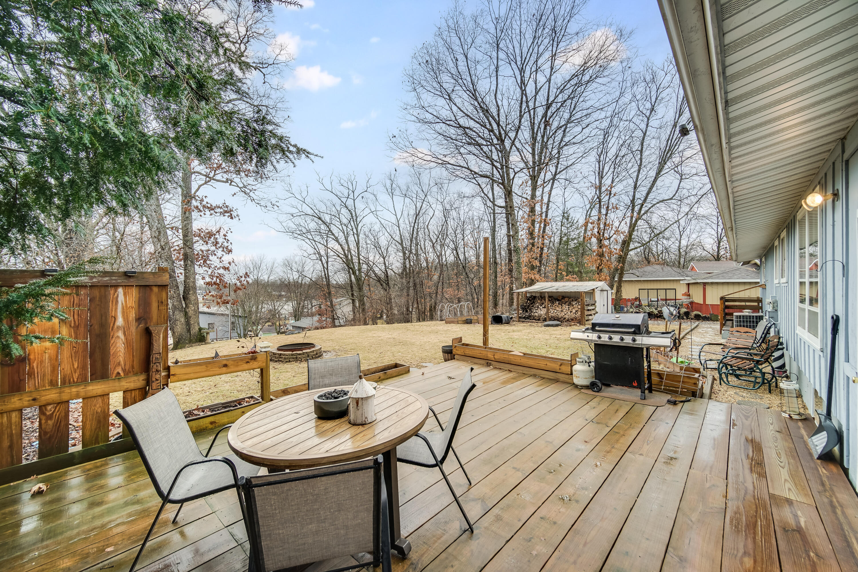 5203 Vasa Terrace Lowell, IN 46356 - Photo 26 of 33 a view of a patio with couches and wooden floor