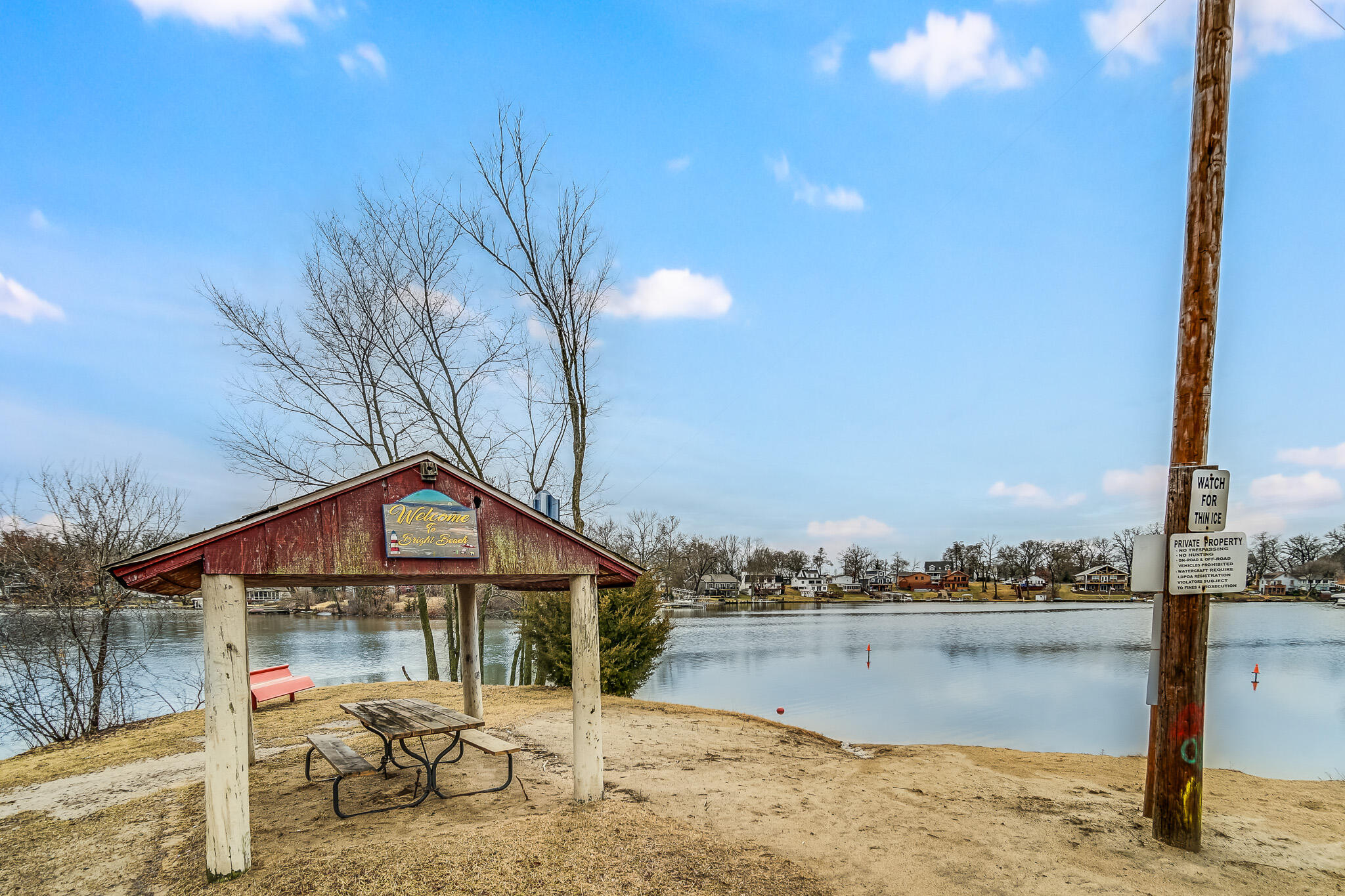 5203 Vasa Terrace Lowell, IN 46356 - Photo 30 of 33 a view of a lake with a mountain view