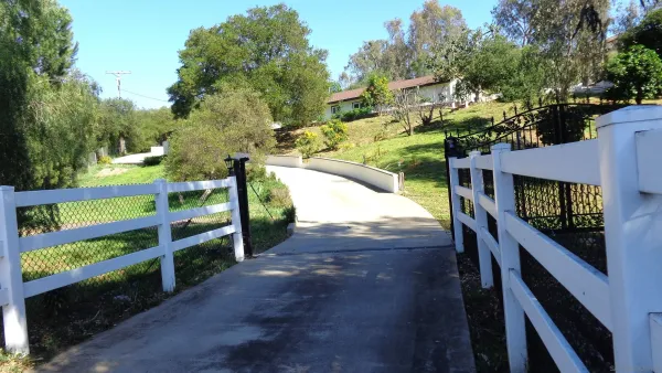 a view of an outdoor space and deck