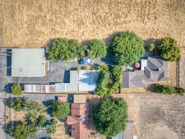 a view of a house with a street
