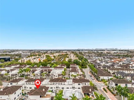 an aerial view of a city