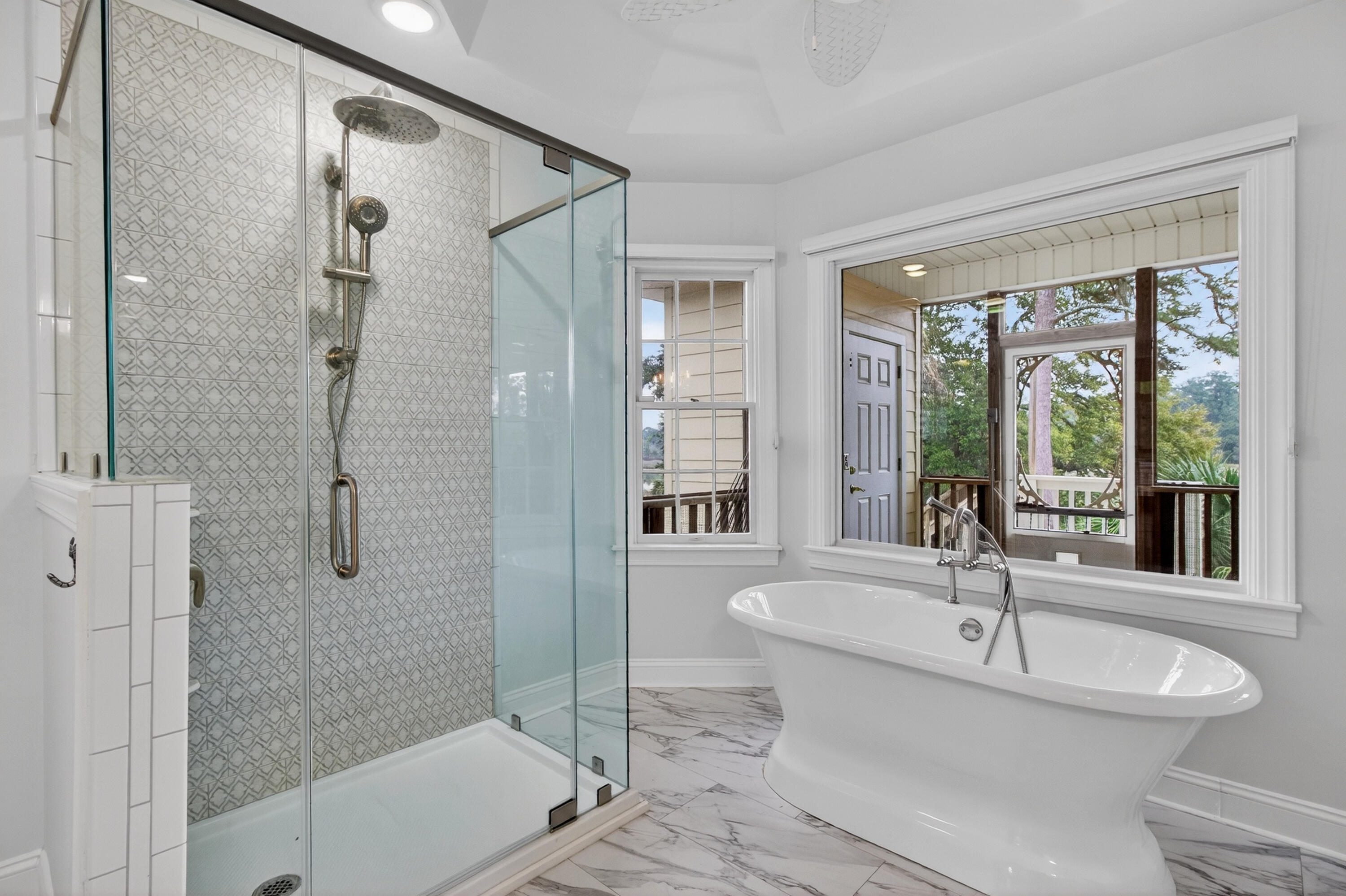 8970 Palmetto Road Edisto Island, SC 29438 - Photo 21 of 48 Large Shower with Soaking Tub