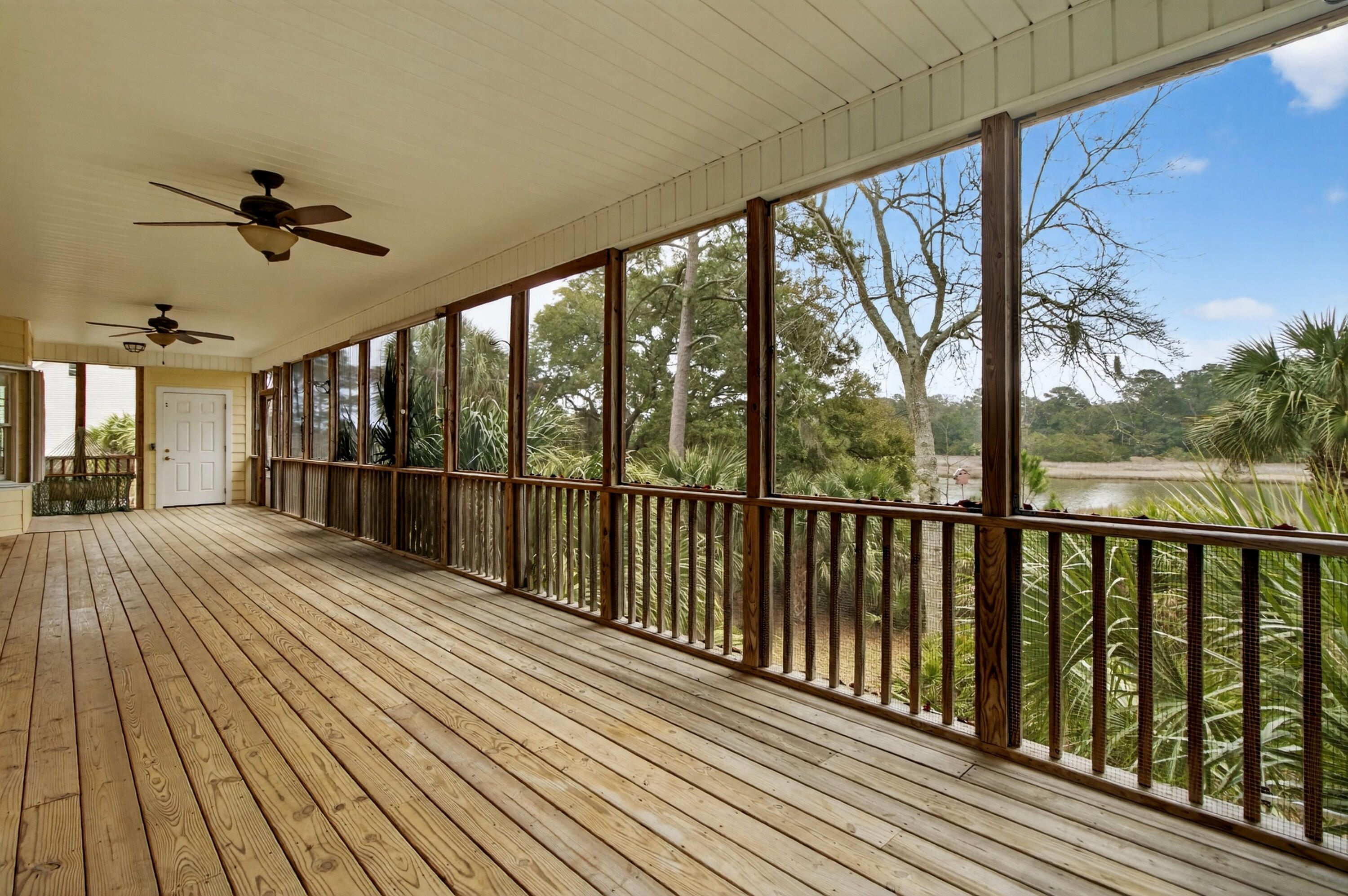 8970 Palmetto Road Edisto Island, SC 29438 - Photo 29 of 48 Enormous Screened Porch