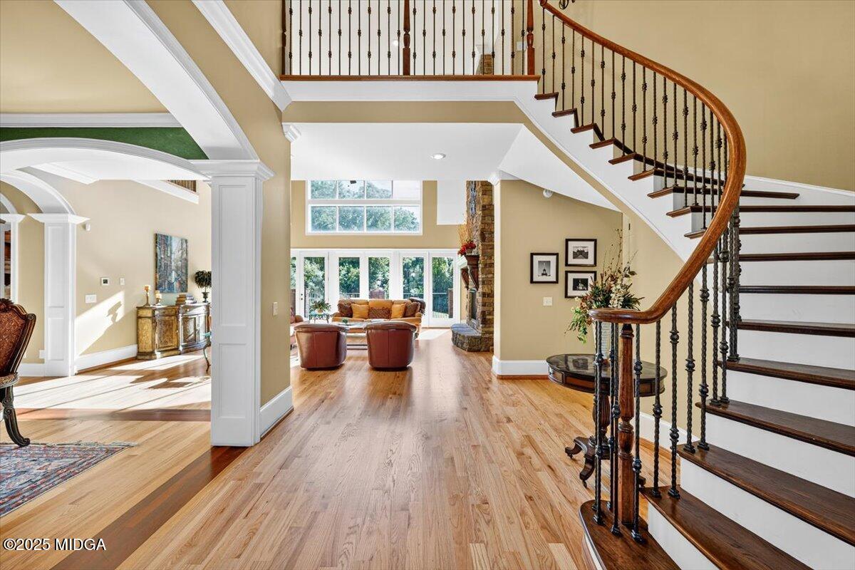 208 Crystal Drive Byron, GA 31008 - Photo 17 of 87 a view of entryway and hall with wooden floor
