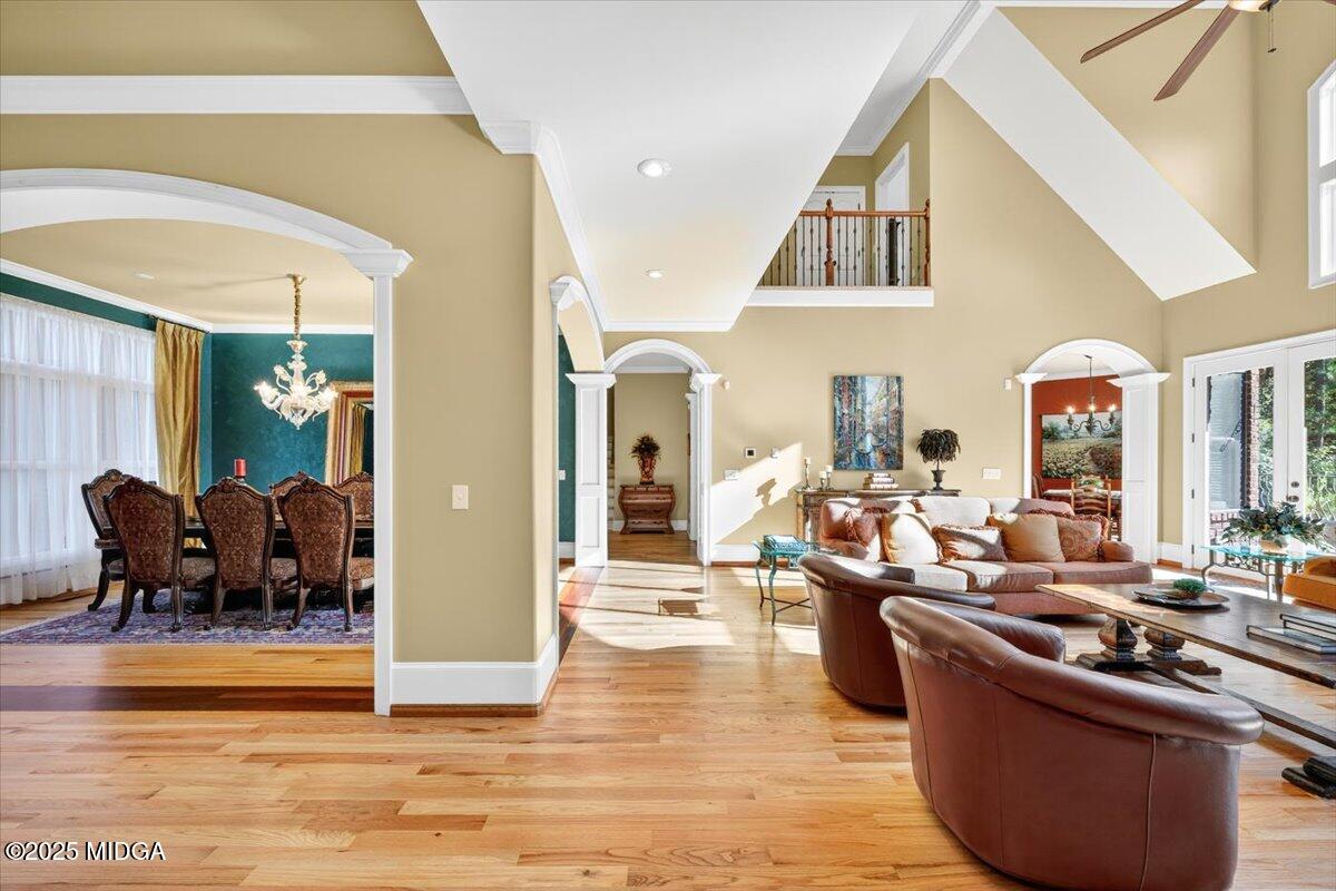 208 Crystal Drive Byron, GA 31008 - Photo 22 of 87 a living room with fireplace furniture and a large window