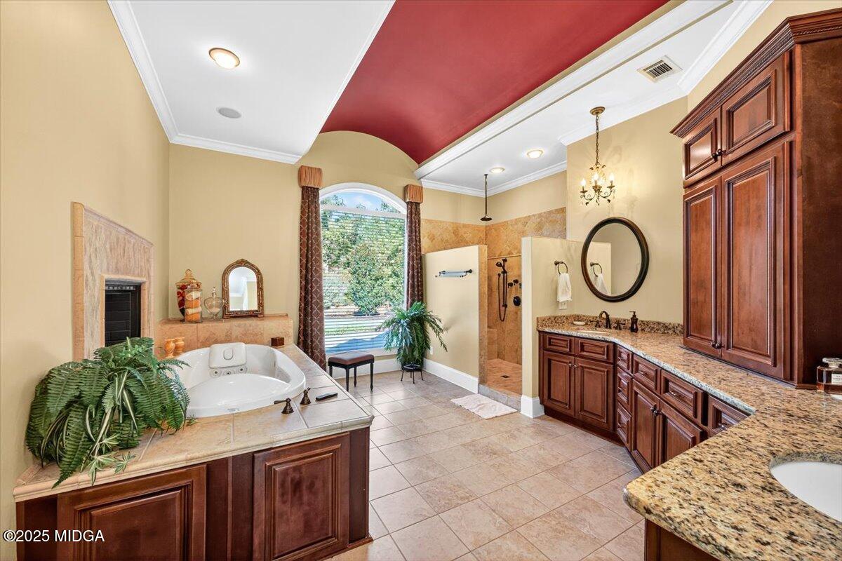 208 Crystal Drive Byron, GA 31008 - Photo 37 of 87 a living room with furniture a mirror and a large window