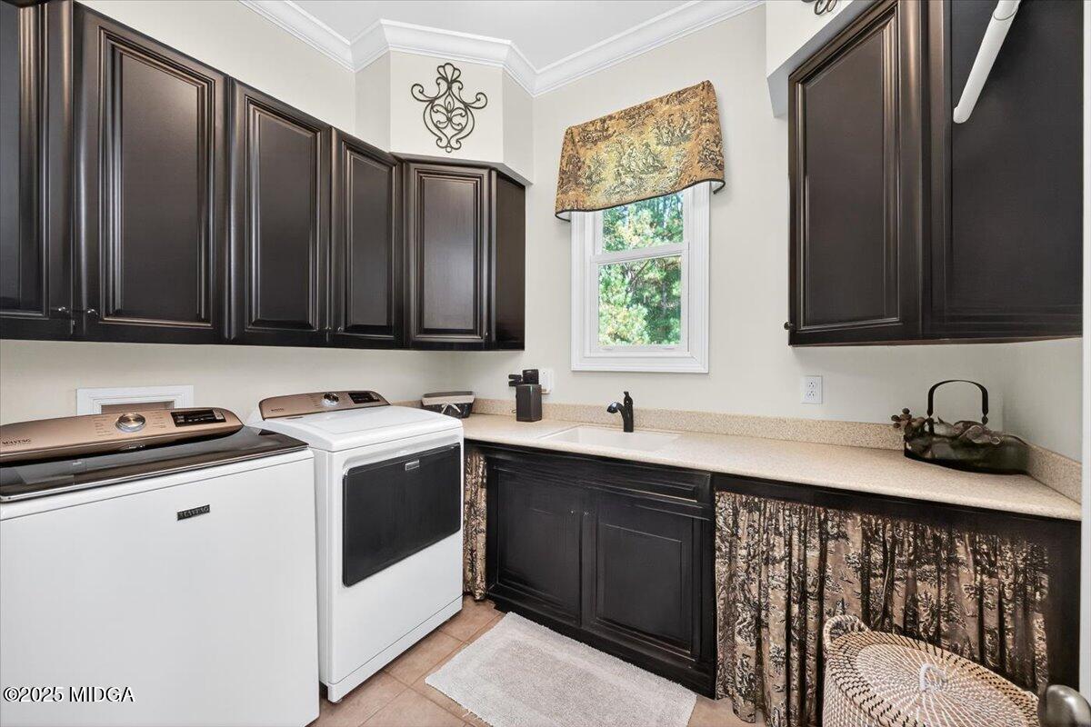 208 Crystal Drive Byron, GA 31008 - Photo 42 of 87 a kitchen with stainless steel appliances a sink a stove a microwave cabinets and a window