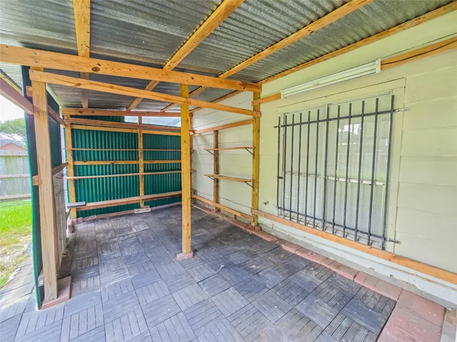 a view of a backyard of a house