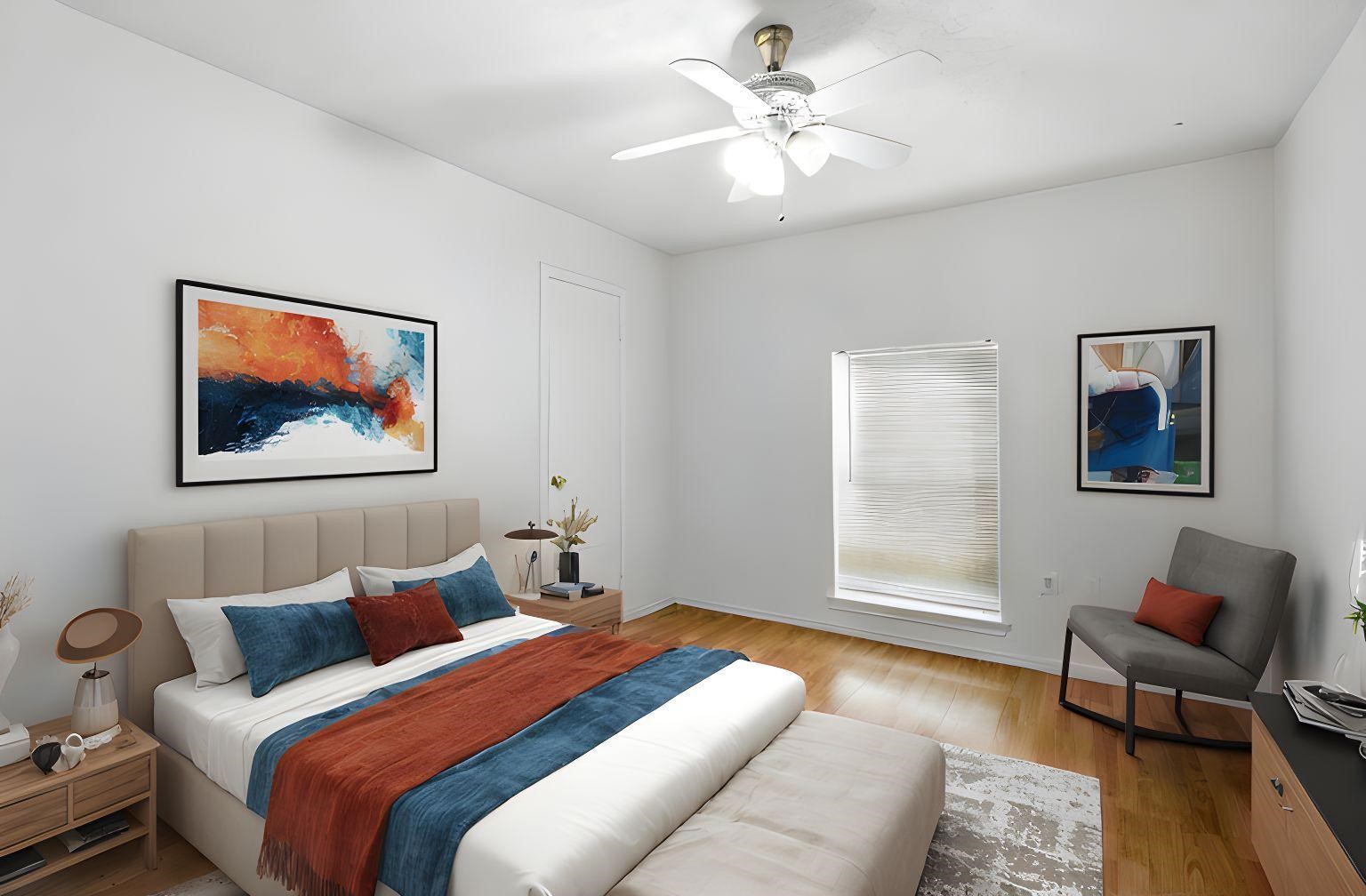 24011 Lone Elm Drive Spring, TX 77373 - Photo 19 of 37 The secondary bedroom is a lovely space that you can transform into a home office or your own personal sanctuary. Virtually staged to help you envision the possibilities, this room offers comfort and peace.
