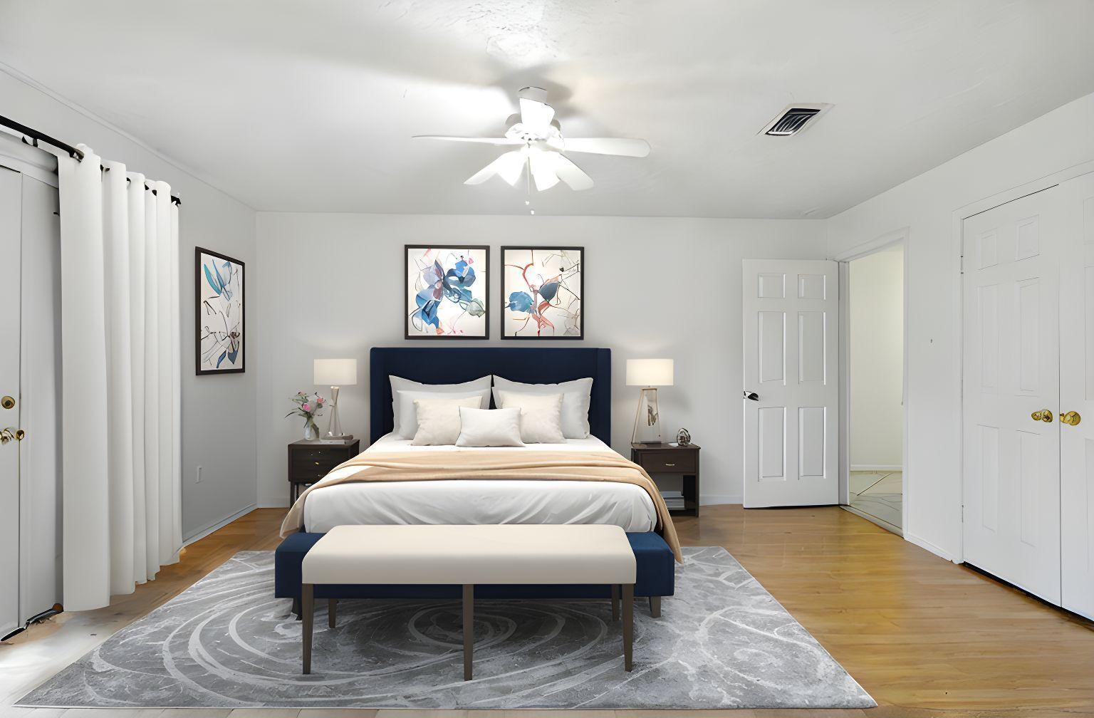 24011 Lone Elm Drive Spring, TX 77373 - Photo 29 of 37 Primary bedroom virtually staged.