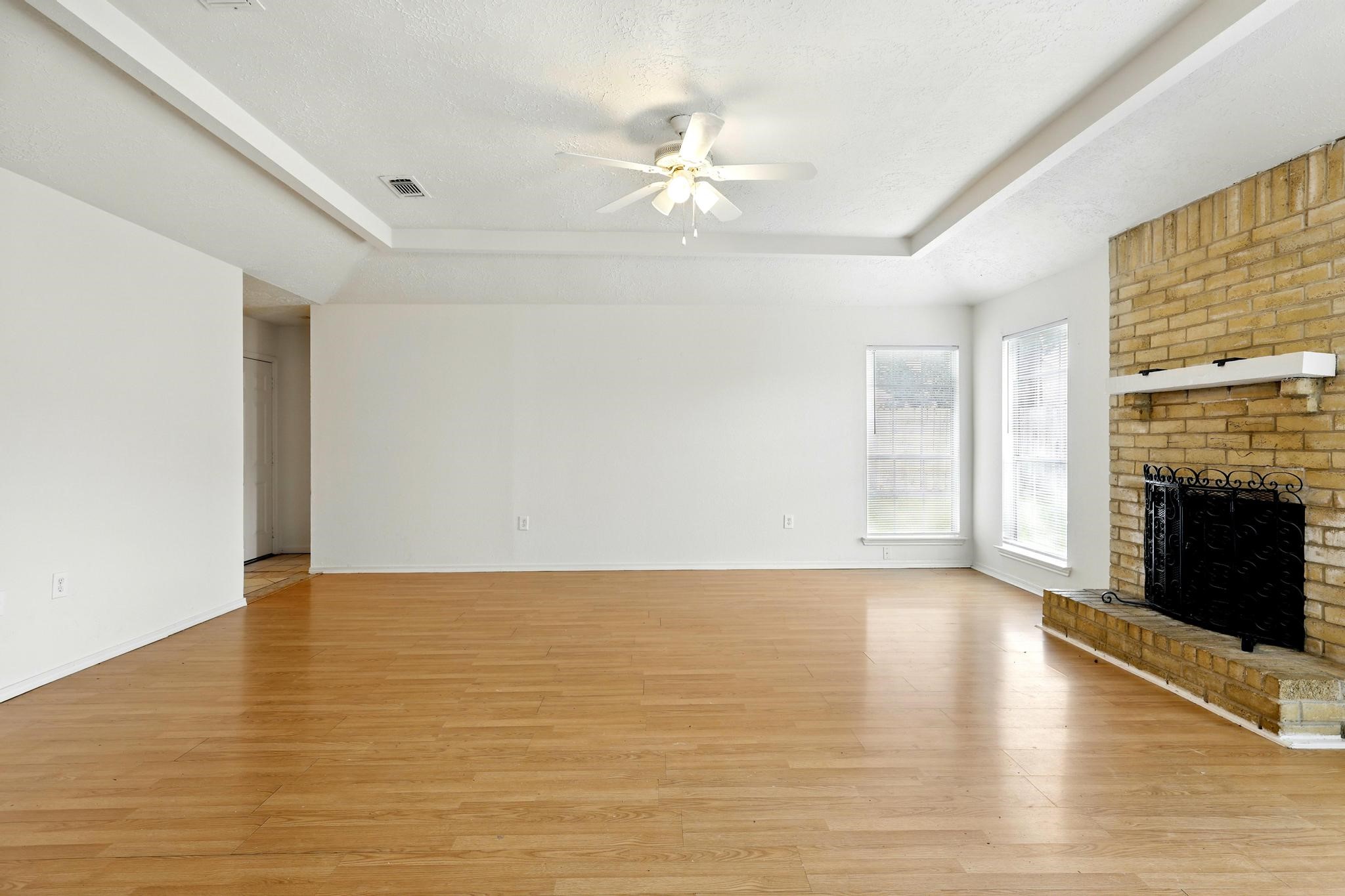 24011 Lone Elm Drive Spring, TX 77373 - Photo 9 of 37 Living Room w/ Working Fireplace