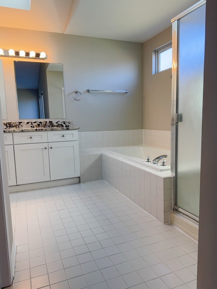1183 Moonstone Run Lake In The Hills, IL 60156 - Photo 25 of 41 a bathroom with a tub sink and mirror