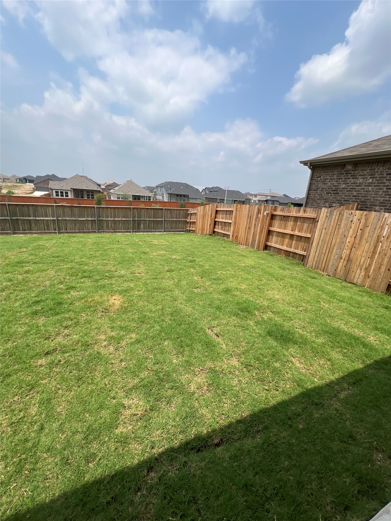 499 Tree Nut Loop Buda, TX 78610 - Photo 25 of 33 A spacious, completely fenced back yard awaits outdoor activities and relaxation.
