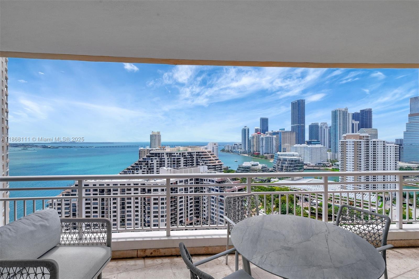 848 Brickell Key Drive, Unit 2605 Miami, FL 33131 - Photo 25 of 35 a view of a balcony with city view