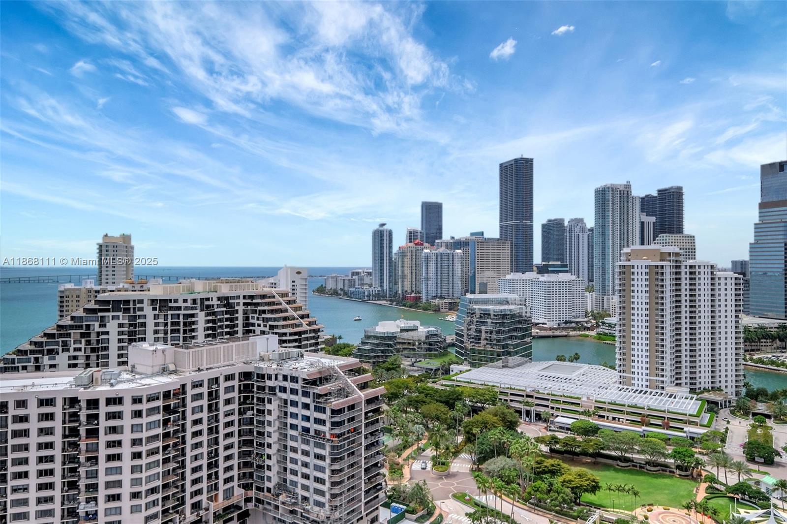 848 Brickell Key Drive, Unit 2605 Miami, FL 33131 - Photo 26 of 35 a view of a city with tall buildings