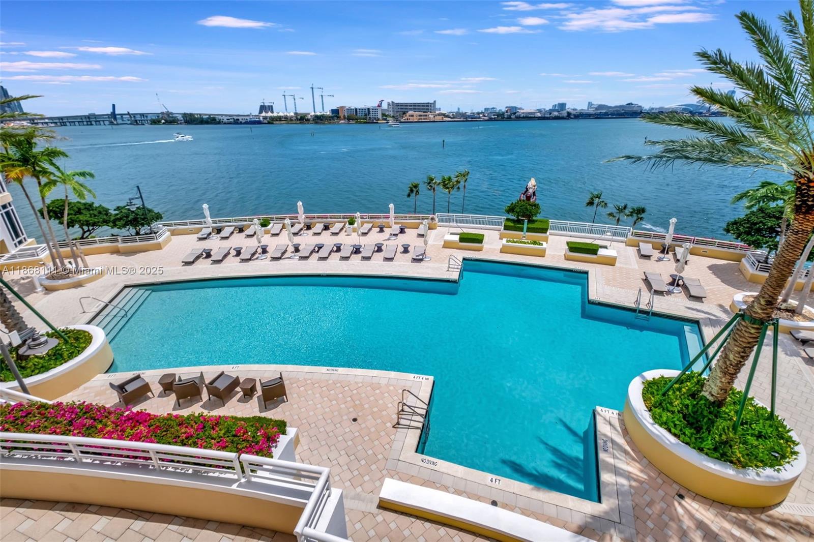 848 Brickell Key Drive, Unit 2605 Miami, FL 33131 - Photo 32 of 35 a view of a lake with outdoor space