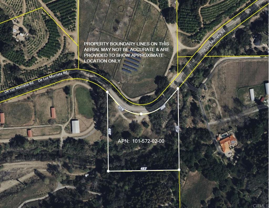 0 De Luz Murrieta Road Fallbrook, CA 92028 - Photo 5 of 5 a bird view of a house