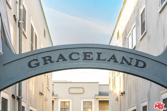 an outdoor view with patio