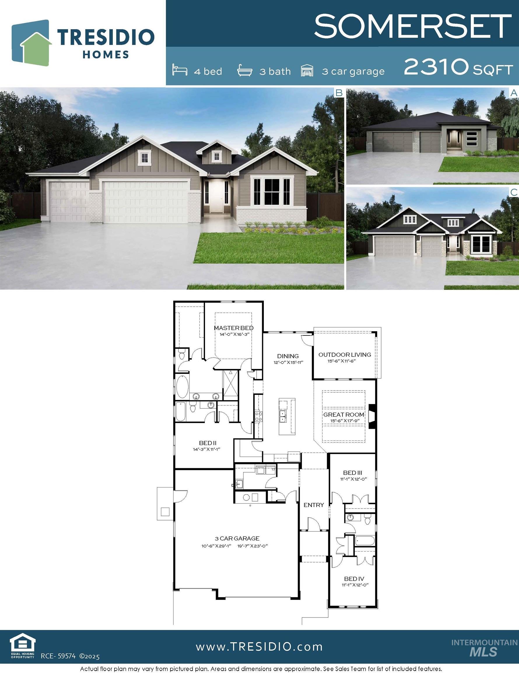 7355 Powell Place Eagle, ID 83714 - Photo 37 of 37 View of home floor plan
