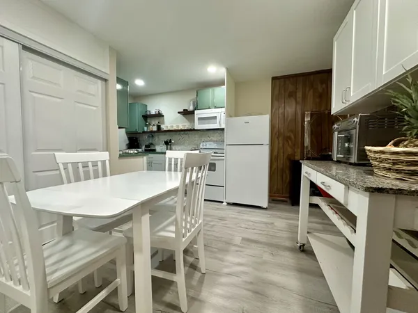 a front view of a building with street view