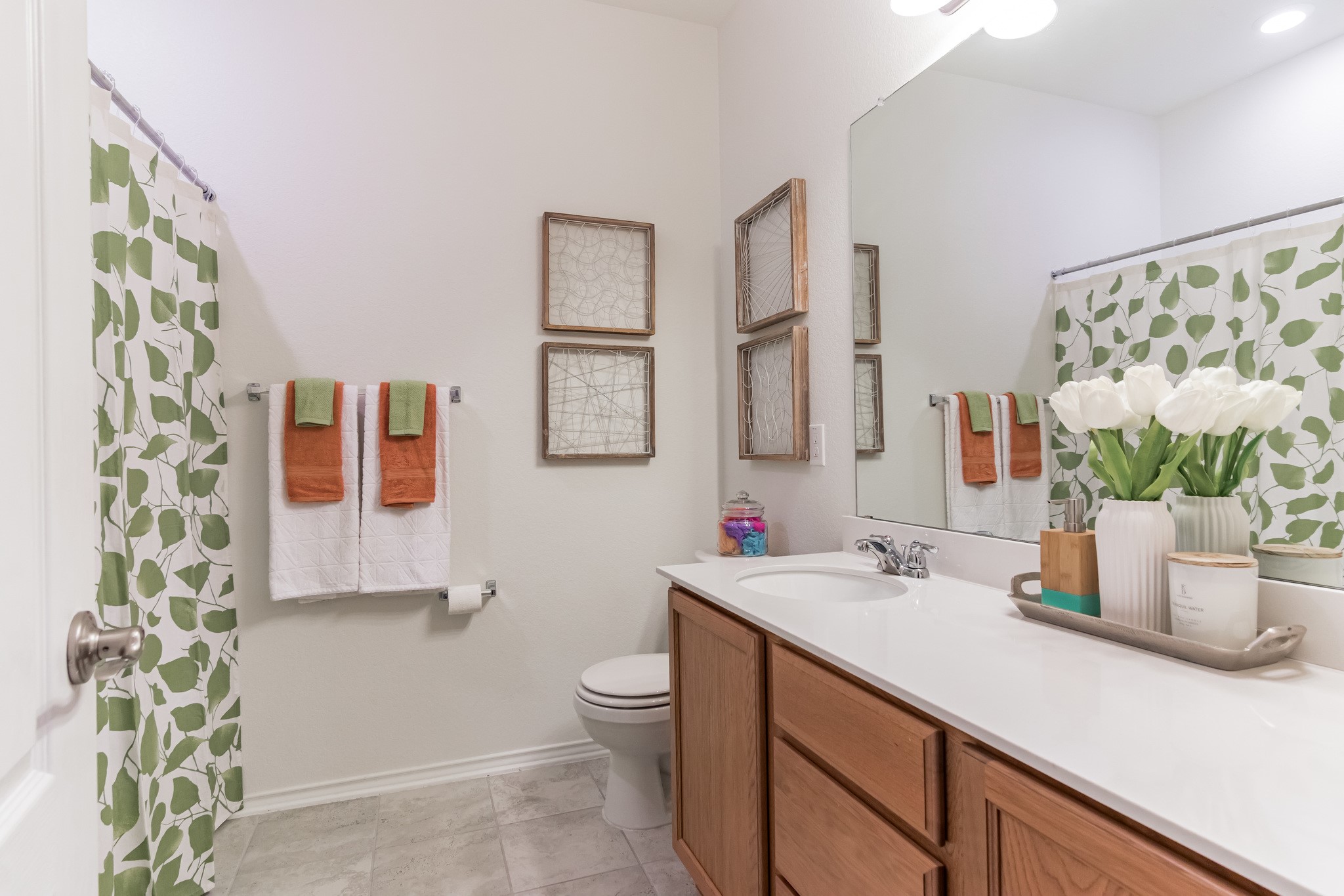 1075 Toltec Trail Georgetown, TX 78626 - Photo 21 of 32 a bathroom with a sink toilet and shower