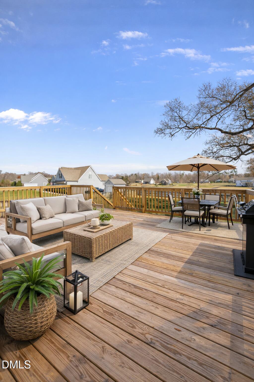 142 Water Front Lane Timberlake, NC 27583 - Photo 25 of 45 a view of a terrace with seating space