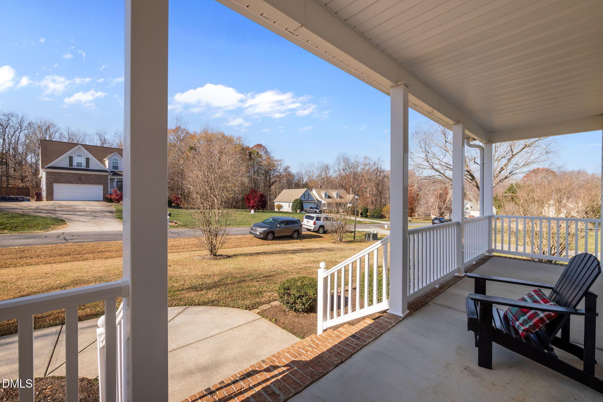 142 Water Front Lane Timberlake, NC 27583 - Photo 42 of 45 a view of a balcony with furniture