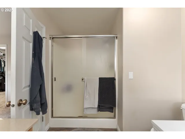 a view of bathroom with shower