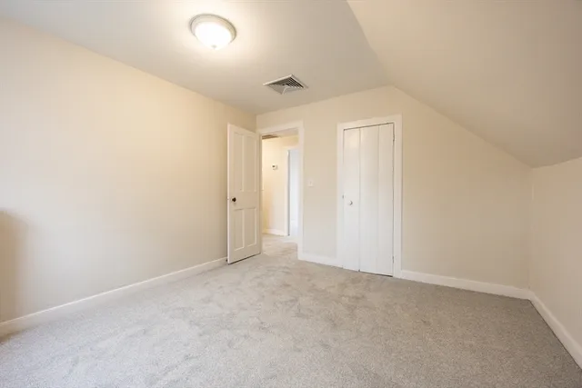 an empty room with an entryway