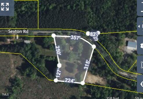163 Sexton Road Apex, NC 27523 - Photo 1 of 10 tax aerial with dimensions