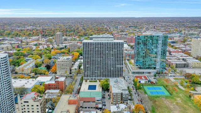 a view of city from balcony