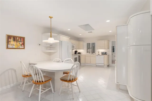 a view of a garden with a yard